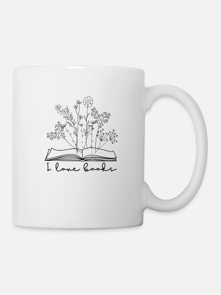I love books - Tasse - Weiß