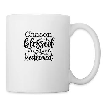 , forgiven, redeemed - Mug - white - Right