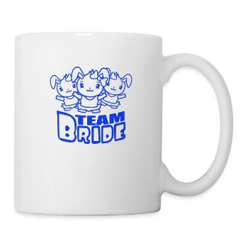 Team Bride 3 Bunnies Girls Pretty Girls Women - Mug - white - Right