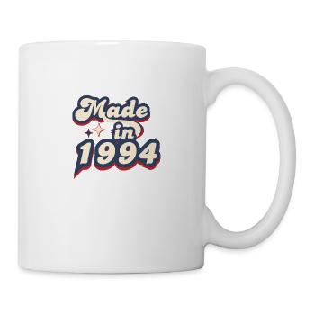 Hergestellt im Jahr 1994 Retro - Tasse - Weiß - Rechts