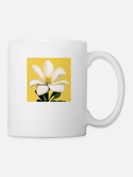 An Impressive White Flower - Mug - white