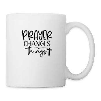 Gebet verändert - Tasse - Weiß - Rechts