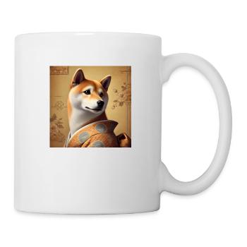 Shiba inu beautiful Japanese style - Mug - white - Right
