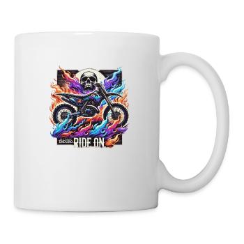 Motorrad Motocross biker bike - Tasse - Weiß - Rechts