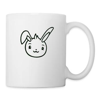 Lapin Lapin Semble mignon Heureux Friendly - Mug blanc - blanc - Droite
