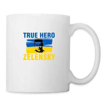 Ukraine - Der wahre Held Selenskyj gegen  - Tasse - Weiß - Rechts