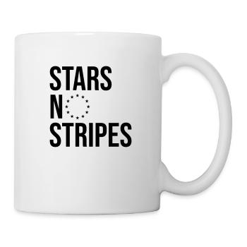 stars no stripes - Tasse - Weiß - Rechts