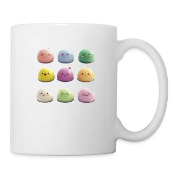 Collage de mochis colorés de 9 - Mug blanc - blanc - Droite