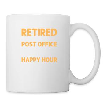 Retired From The Post Office Mailman Postal Worker - Mug - white - Right