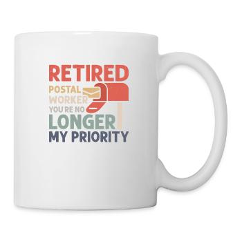 Retired Postal Worker Mailman Postal Worker - Mug - white - Right