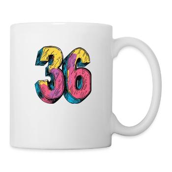 36 Number Colorful - Mug - white - Right