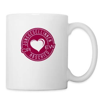 Junggesellinnenabschied Crew Herz - Tasse - Weiß - Rechts