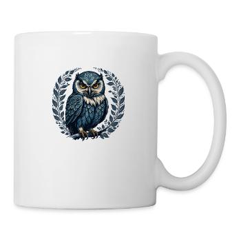 Eine Eule in Ähren - Tasse - Weiß - Rechts
