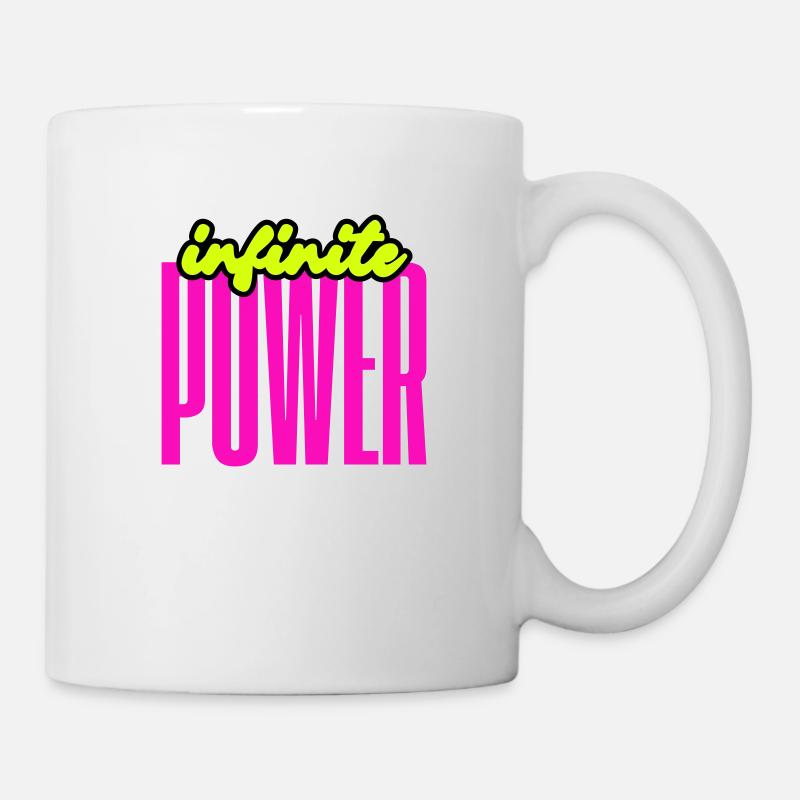 infinitepower - Tasse - Weiß