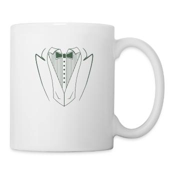 anzug hemd - Tasse - Weiß - Rechts