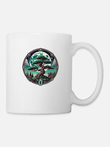Uralter Baum des Lebens - Tasse - Weiß