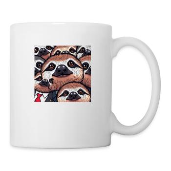 Sorry-Wir sind doch alle Faultiere! - Tasse - Weiß - Rechts