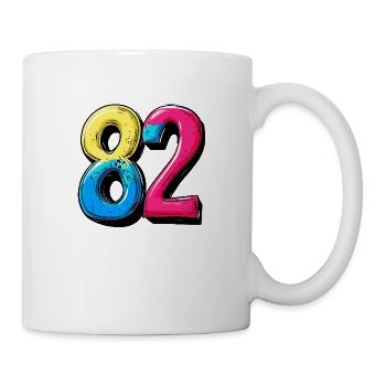 82 Nombre Coloré - Mug blanc - blanc - Droite