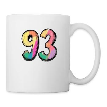 93 Number Colorful - Mug - white - Right