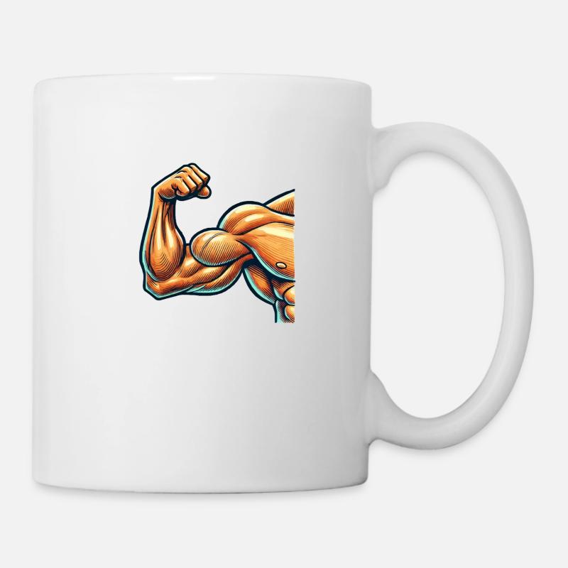 bizeps - Tasse - Weiß