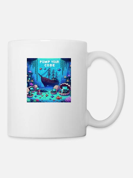 PimpYourCode sous-marin - Mug blanc - blanc