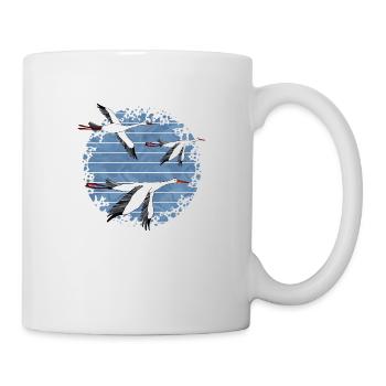 Vögel - Tasse - Weiß - Rechts