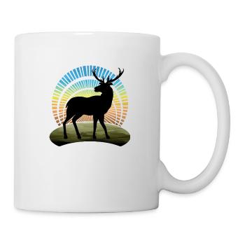 Cerf - Mug blanc - blanc - Droite
