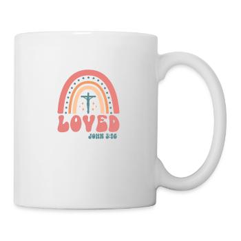 geliebt - Tasse - Weiß - Rechts