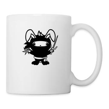 Bunny Ninja Star Fighter Japanese Assassin - Mug - white - Right