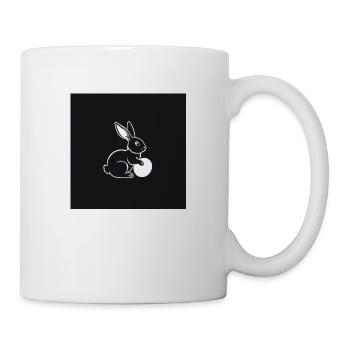 Das Osterglück des Hasen - Tasse - Weiß - Rechts