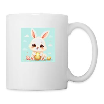 Der süße Osterhase - Tasse - Weiß - Rechts