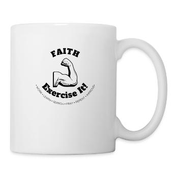 Faith - Black Text - Mug - white - Right
