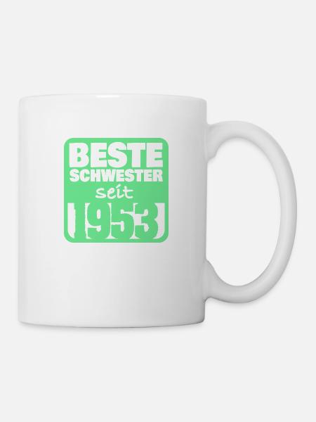 Schwester 1953 - Tasse - Weiß
