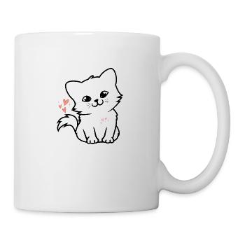Chat Chats Chatons Animaux de compagnie - Mug blanc - blanc - Droite