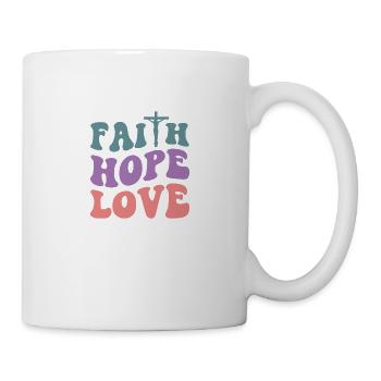 Foi Espoir Amour - Mug blanc - blanc - Droite
