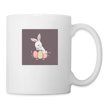 Osterhase auf Abenteuer - Tasse - Weiß - Rechts