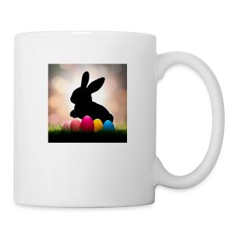 Schatten-Ostern - Tasse - Weiß - Rechts
