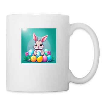 Osterzauber: Hase & Ei - Tasse - Weiß - Rechts