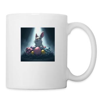 Osterhase und bunte Freude - Tasse - Weiß - Rechts