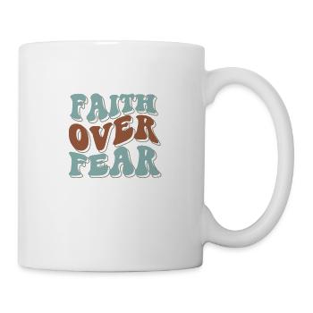 La foi plutôt que la peur - Mug blanc - blanc - Droite