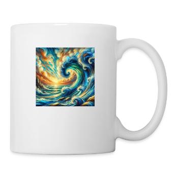 Große Wellen | Surfing Wear - Tasse - Weiß - Rechts
