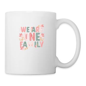 🌈 We Are One Family – Colorful Unity Tee 🌈 - Mug - white - Right