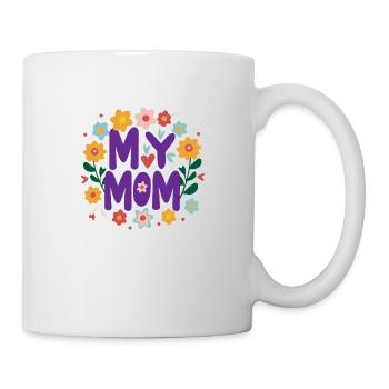 My Mom - Floral Art Love - Mug - white - Right