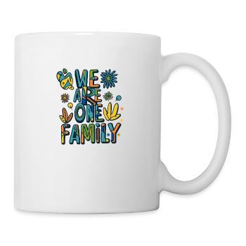 🌈 We Are One Family – Colorful Unity Tee 🌈 - Mug - white - Right