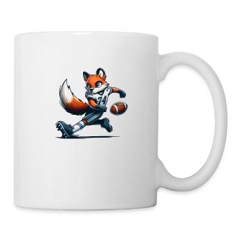 fuchs football - Tasse - Weiß - Rechts