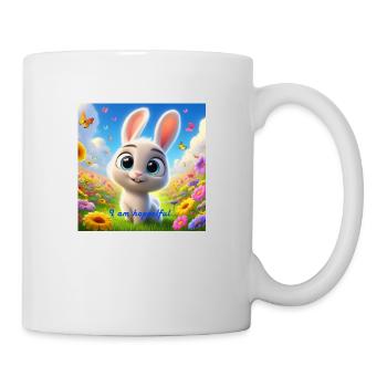 I am hoppelful - Tasse - Weiß - Rechts
