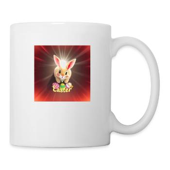 Eierhase & Frühlingsfreude - Tasse - Weiß - Rechts