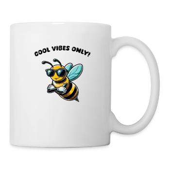 biene cool comic - Tasse - Weiß - Rechts