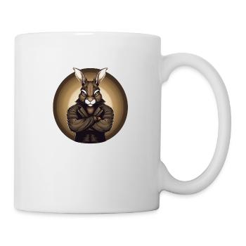 Gangster-Osterhase - Tasse - Weiß - Rechts