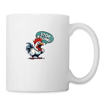 Arrêtez de tuer ! - Mug blanc - blanc - Droite